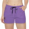 Women's Casual Shorts - Purple - Image 3